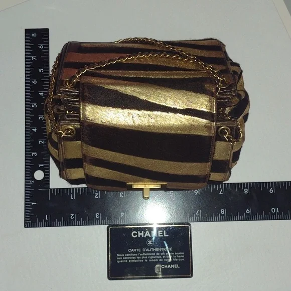 CHANEL Vintage Mini 2.55 Mademoiselle Lock Flap Pony Hair Bag AUTHENTIC - Picture 15 of 15